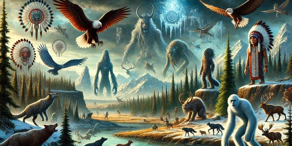 Criaturas legendarias en la mitología de américa del norte